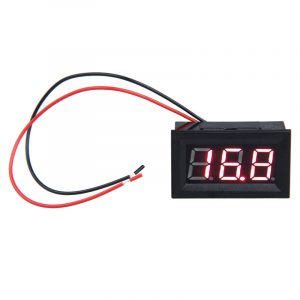 100V DC Voltmeter 2 wire Red Color